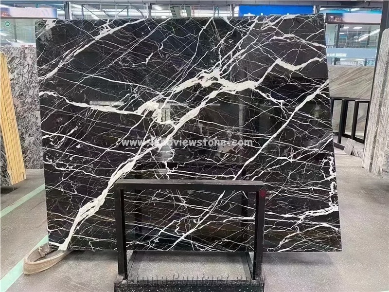 Noir Grand Antique Marble Slab For Fooring And Wall Cladding