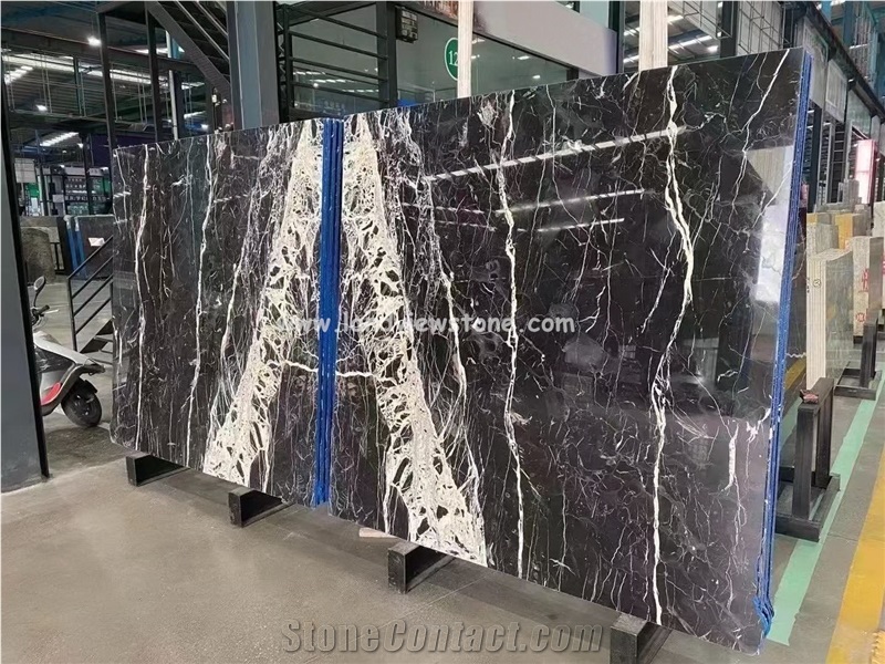 Noir Grand Antique Marble Slab For Fooring And Wall Cladding