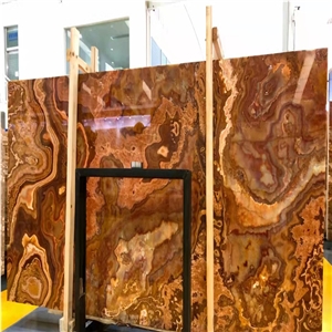 Red Onyx Slabs For Kitchen And Bathroom