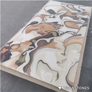 Kitchen Table Tops Artificial Marble Slab For Reception Desk
