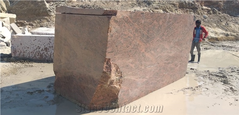 RAJASTHAN RED MULTI Granite Blocks