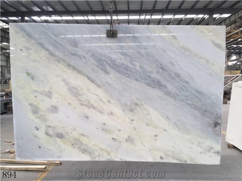 Blue Crystal Marble Slab Wall Tile In China Stone Market