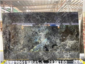 Ukraine Emerald Blue Granite Azul Galactic Volga Slab Tile