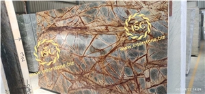 Bidasar Brown And Forest Green Marble