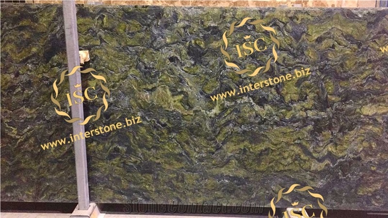 Picasso Green Granite Slabs