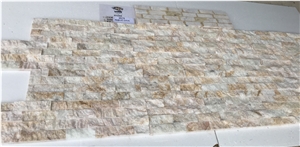 Dragon Yellow Onxy Stacked Stone Wall Panel