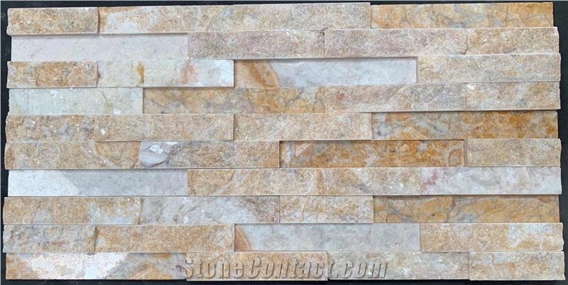 Espacato Empire Beige Wall Cladding Veneer,Feature Wall Panel,Stacked Stone Veneer