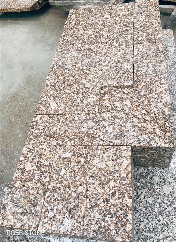 G682 Granite Cubic Stone, Cobble Stone