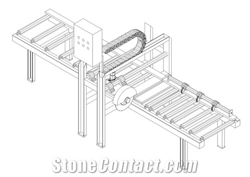 Single Cross Cutter SNM-CCE Mono Block Stone Cross Cutting Machine