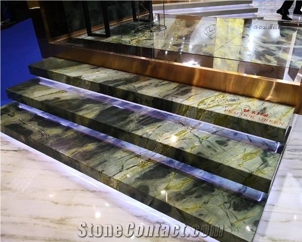 Chinese Dream Green Marble Slabs