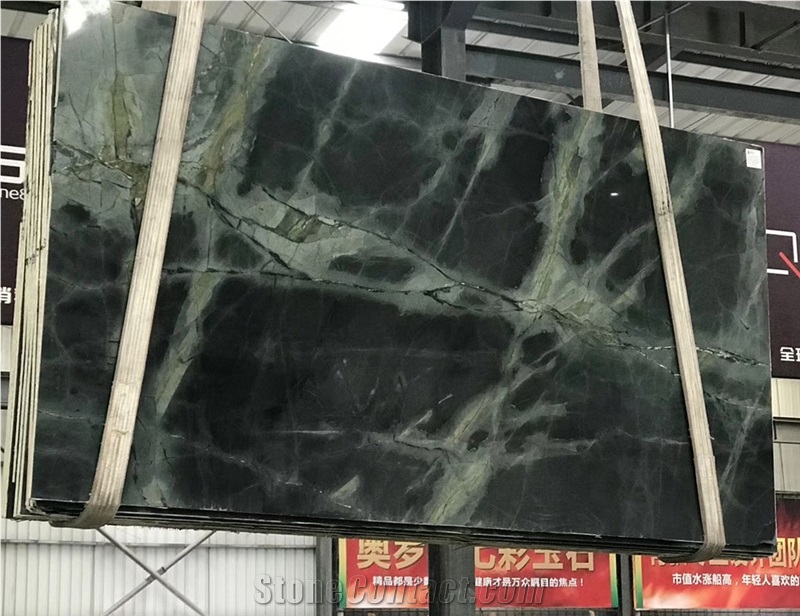 Chinese Dream Green Marble Slabs
