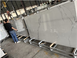 Calacatta White Sintered Stone Panel Slab