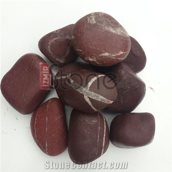 Aegean Red/ Bordeaux Pebbles