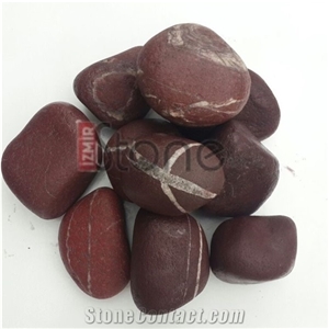 Aegean Red/ Bordeaux Pebbles