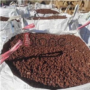 Lava Tuff Stone Red-Brown