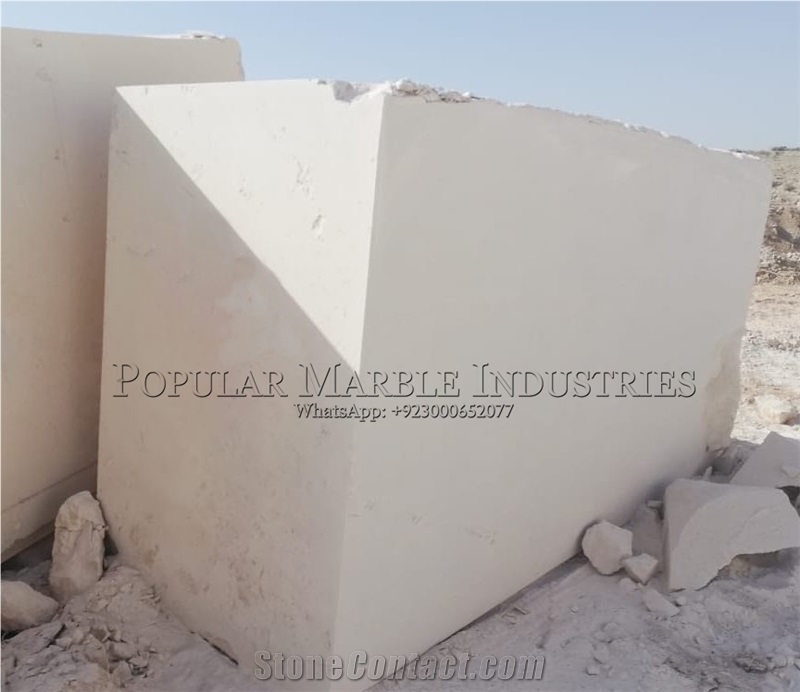 Pakistan White Limestone Blocks