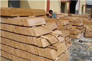 Golden Teak Sandstone Tiles