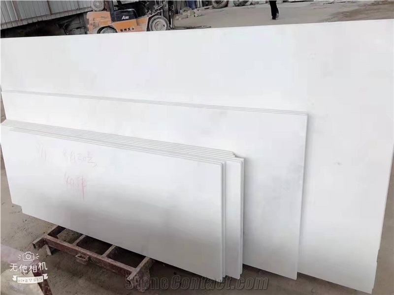 Guangxi White Marble Tiles 5Cm 8Cm Thickness Slabs