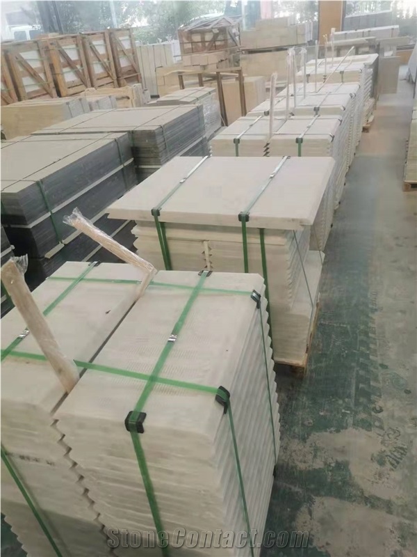 White Marble Bathroom Flooring Tiles Guangxi Stone