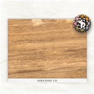 Beige Travertine Slabs 7543