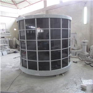 Round China Gray Granite G603 20 Niche Columbarium Cremation