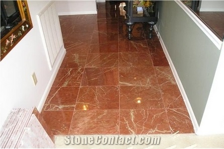 China Coral Red Marble Slabs Red Marble Wall, Floor Covering