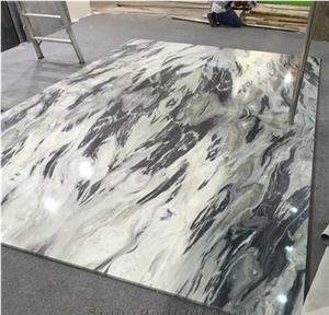 China Dark Onyx Slabs Crystal Onyx Glassy Wall Covering