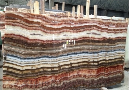 Colorful Onyx Slabs Exterior-Interior Wall Floor Covering