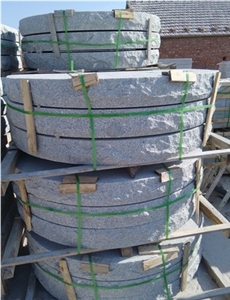 G375 Grey Granite Half Round Stair Riser,Round Steps