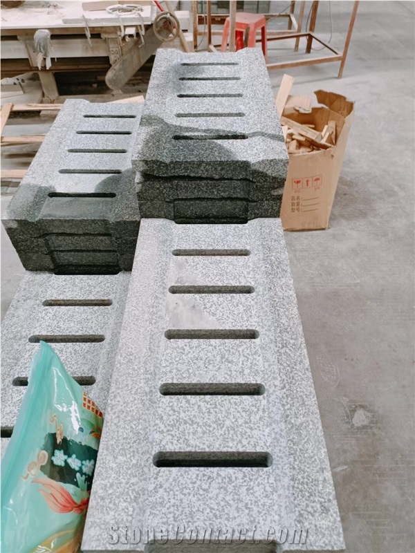 Granite Groove CNC Drain Panel Stone Landcape Drainage Paver