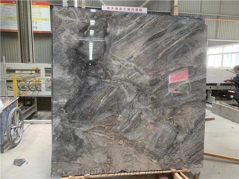 Grey Marble Slab Serbia Grey Dolomite Slab For Flooring Tile
