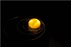 Home Decor Interior Stone Vase Backlit Onyx Interior Lamp