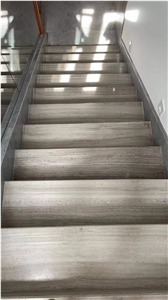 Marble Custom Design Stair Treads Stone Staircase Steps