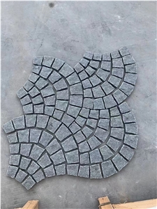 Mesh Cube Fan Stone Courtyard Basalt Road Walkway Pavers