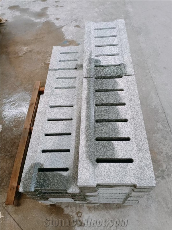 Stone Groove Panels Drainage CNC Granite Drain Pavements