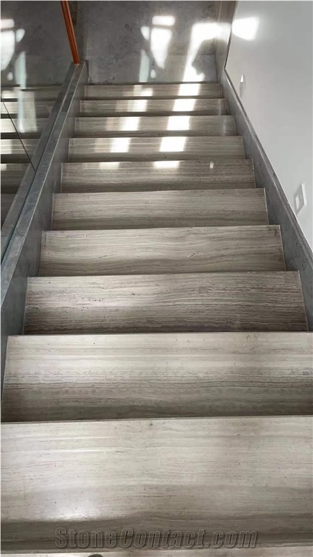 Stone Stair Steps Marble Stair Threshold Grey Staircase