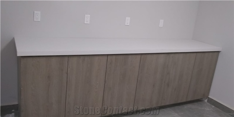 Quartz Vanity Tops, Pure White Quartz Bathroom Countertops