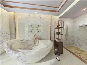 18Mm Polished Devon Sun Marble For Floor Bathroom