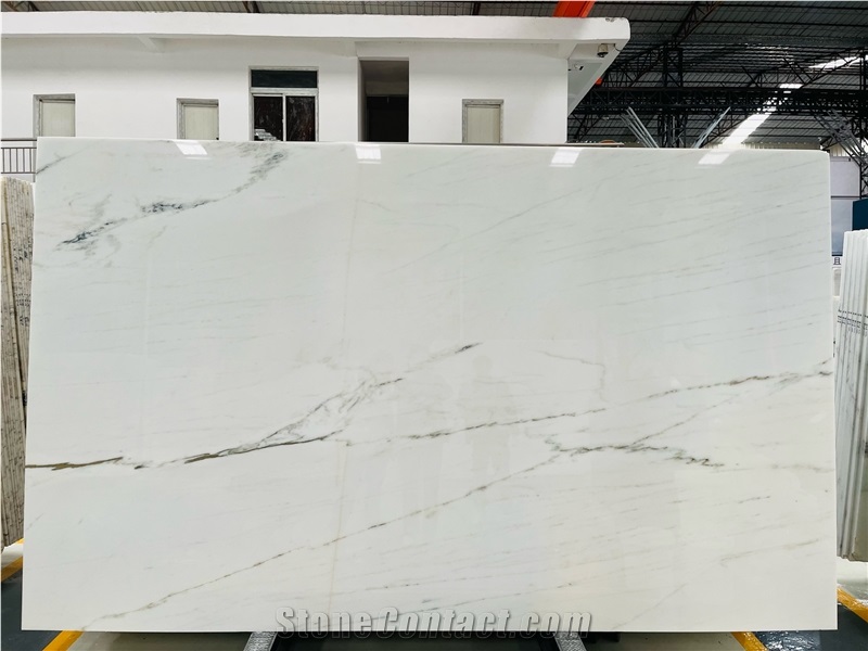 High Quality Oriental Statuario White Marble Slabs