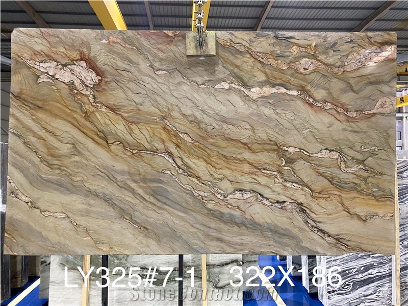 High Quality Polished Explosion Blue Quartzite For Table Top