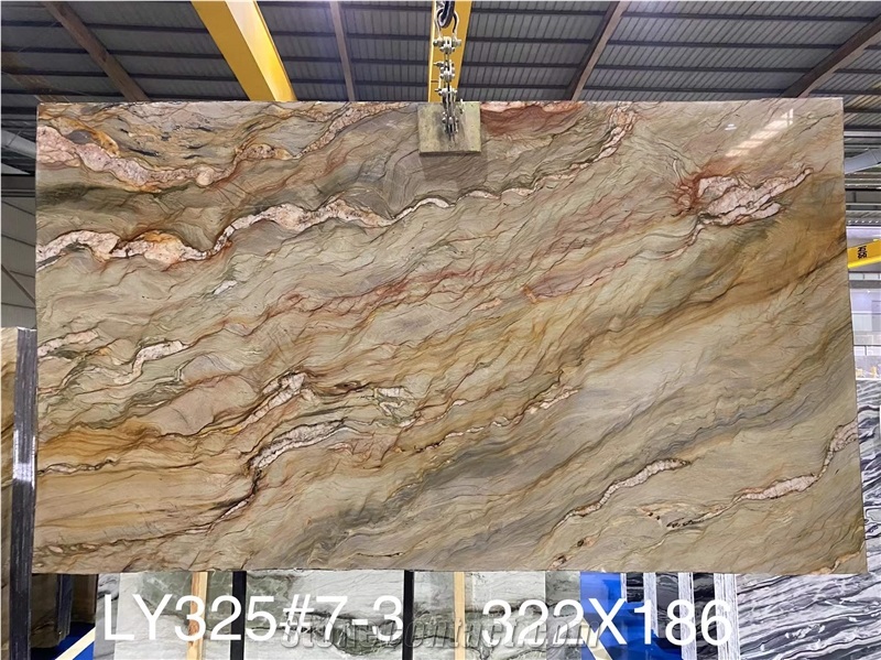 High Quality Polished Explosion Blue Quartzite For Table Top