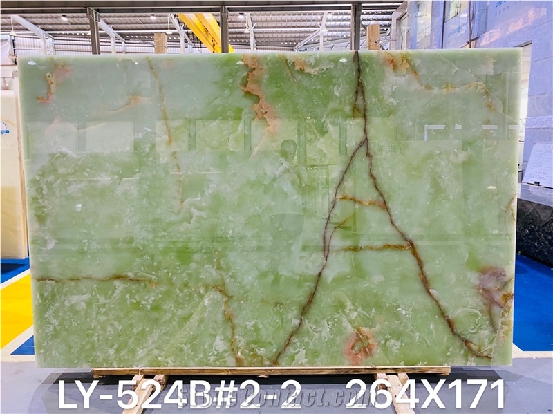 High Quality Polished Green Onyx Slabs