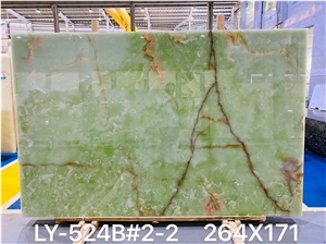 High Quality Polished Green Onyx Slabs