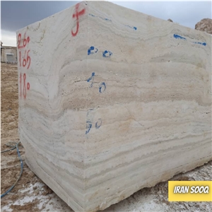 Takab Cream Travertine Blocks
