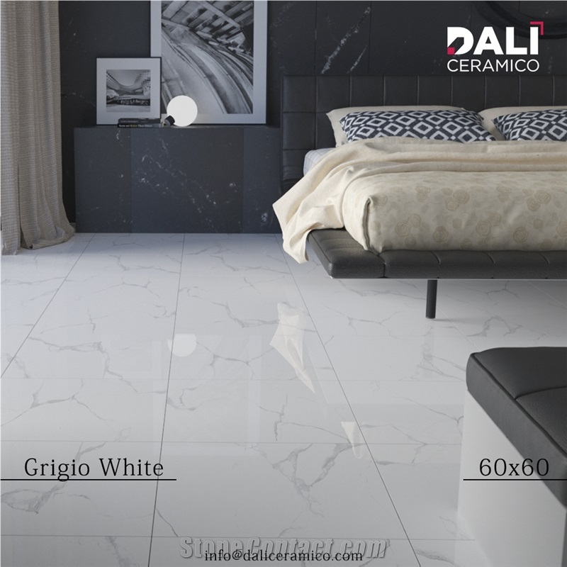 Grigio White - Polished Porcelain Tiles