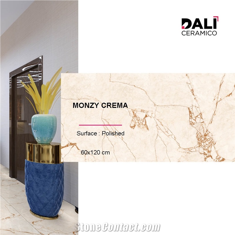 Monzy Crema - Polished Porcelain Tiles
