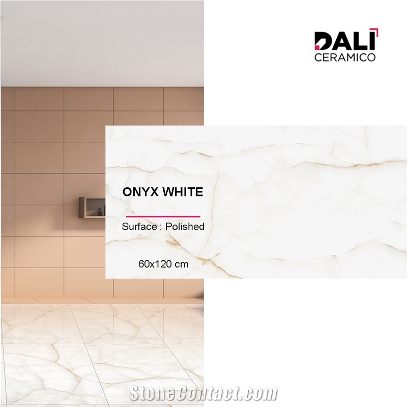 Onyx White - Polished Porcelain Tiles