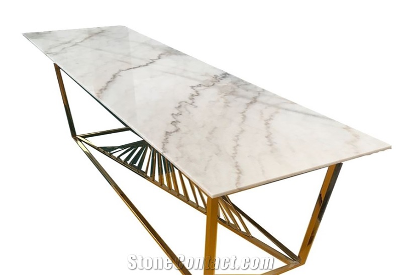 High-Quality Polish Marble Dining Table Set