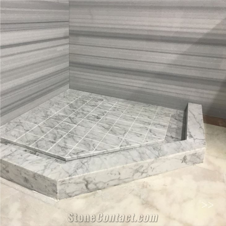 Shower Base Anti-Slip Stone Natural Marble