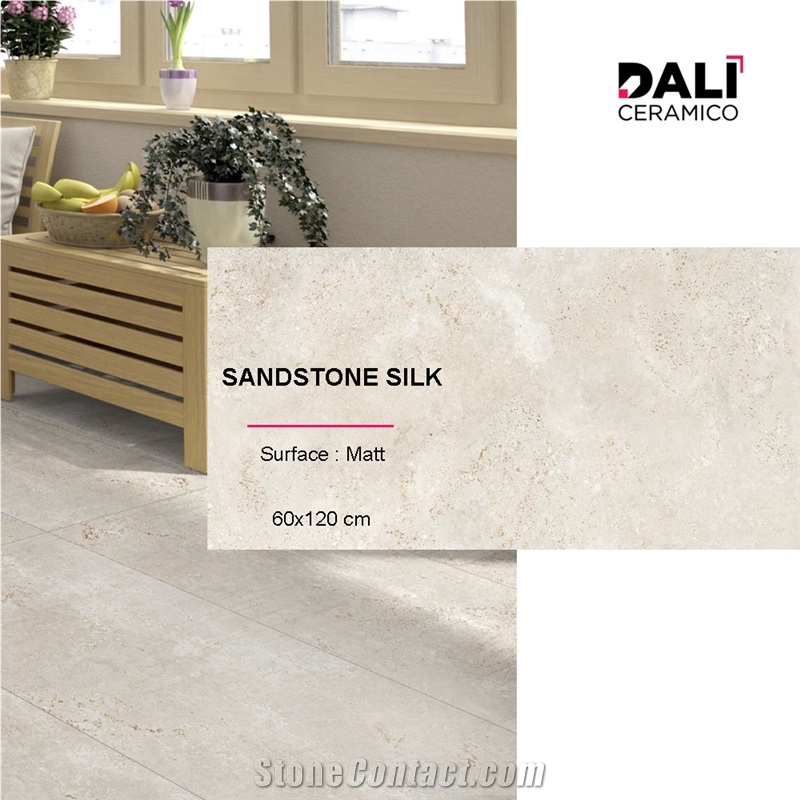 SANDSTONE SILK - Matt Porcelain Tiles 60X120cm